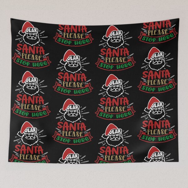 Item preview, Dear Santa Please Stop Here Funny Christmas Holiday designed and sold by CharJens.