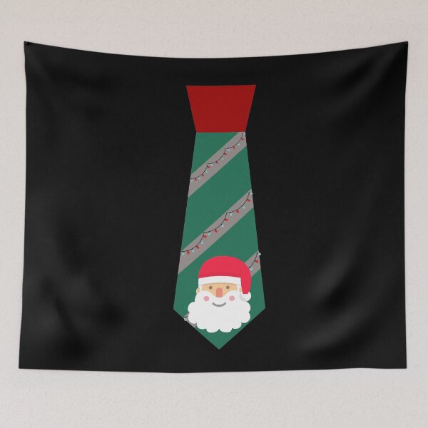 Item preview, Christmas Ugly Sweater Santa Xmas Lights Necktie designed and sold by SunfullyYours.