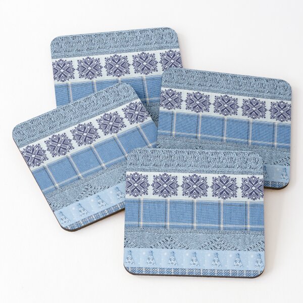 Item preview, Christmas Patterns Mix. Soft Blue.  designed and sold by trendingatees.