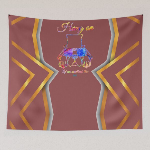 Item preview, Hang On Let Me Over Thinking This 2022 with an amazing gold lines designed and sold by taherismail.