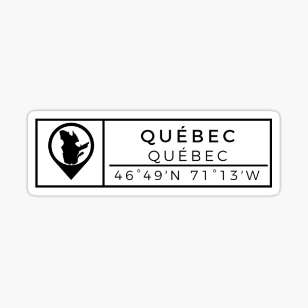 Québec / Ville du Québec Sticker