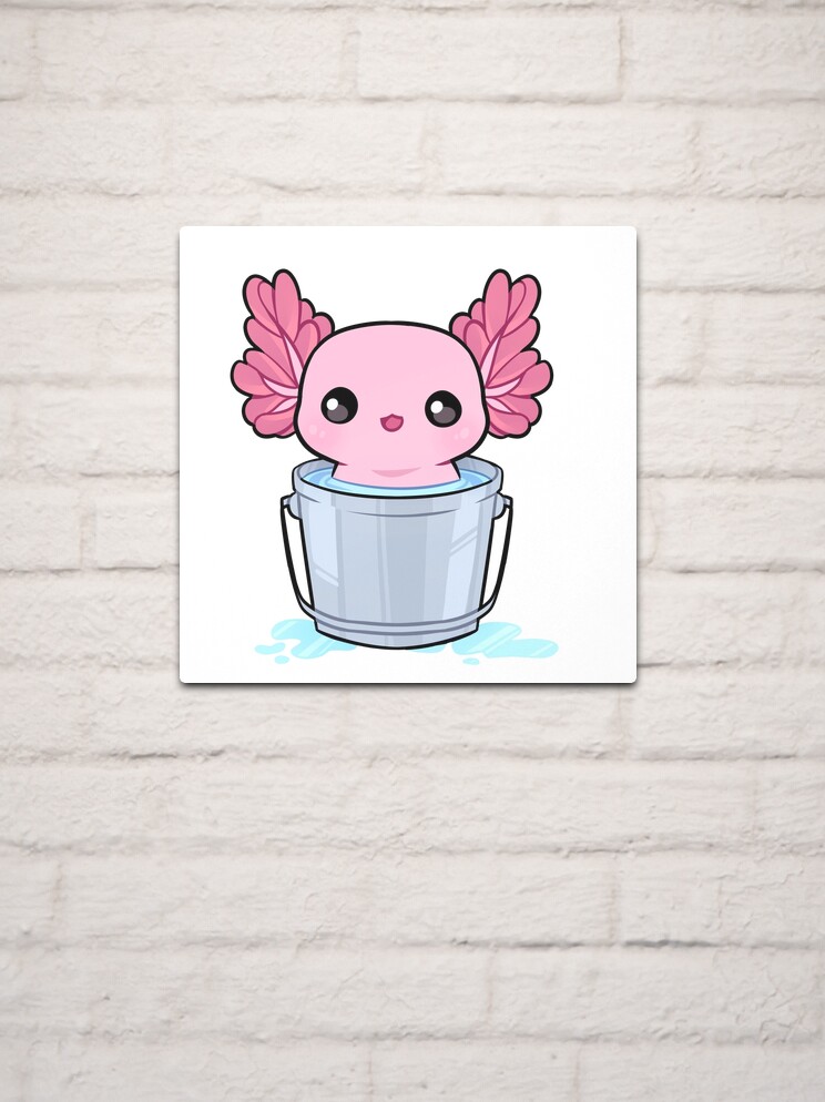 Axolotl in a bucket (mostly) birthday cake I built… : r/Minecraft