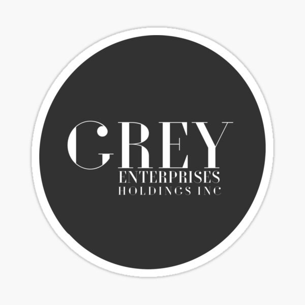 "Grey Enterprises Holdings Inc " Sticker by brittofvelaris Redbubble