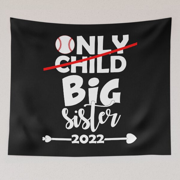 Item preview,  Only Child Big Sister Announcement Baseball designed and sold by Eddie SH.