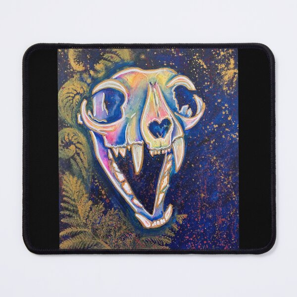 Item preview, Cat Watercolor Skull designed and sold by Kristin (Thornton) Barker.