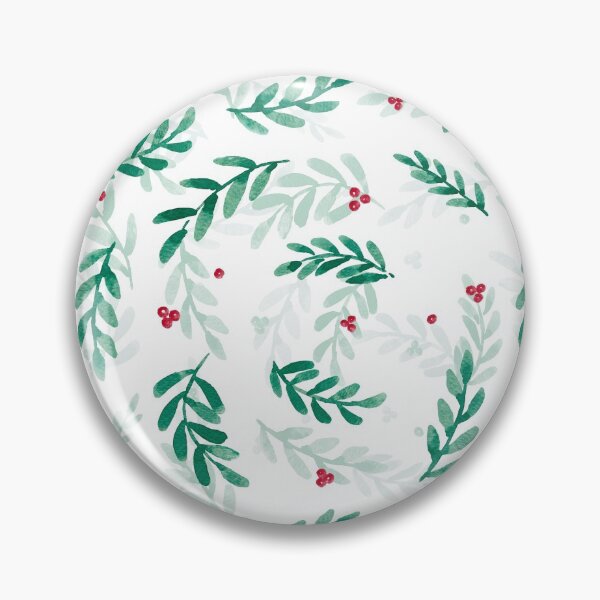 Item preview, Winter Red Berries - Watercolor Christmas Pattern designed and sold by AlicjaCurioseur.
