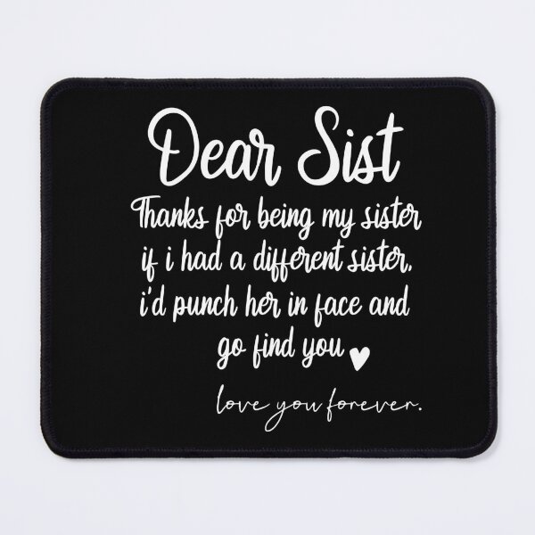 Item preview, Dear Sis, I Love My Sister Family Love Heart Gift designed and sold by Heddar Badreddine.