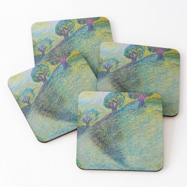 Item preview, Mystical, dreamy hilly landscape designed and sold by Rebekah Gavra.