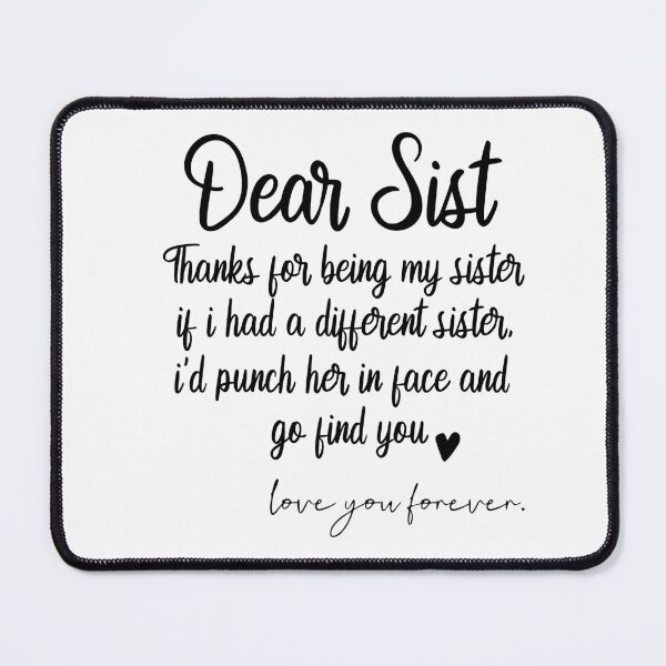 Item preview, Dear Sis, I Love My Sister Family Love Heart Gift designed and sold by Heddar Badreddine.