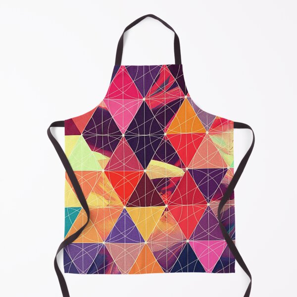 Item preview, Abstract geometric multicolor triangles polygon circles pattern designed and sold by cutecrazytshirt.