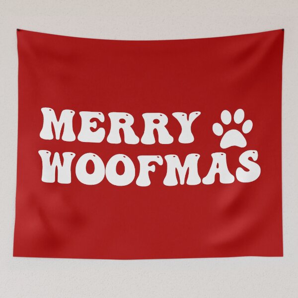 Item preview, Merry Woofmas Fun Dog Lover Christmas Slogan designed and sold by TrulyEpoque.