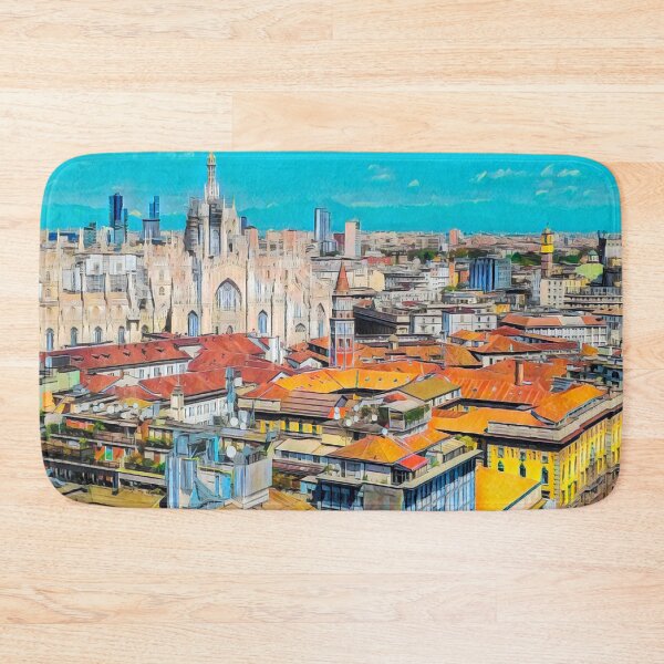 Artikelvorschau, Skyline von Mailand entworfen und verkauft von Sofia-Draws.