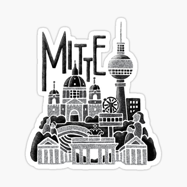 Mitte BW Sticker