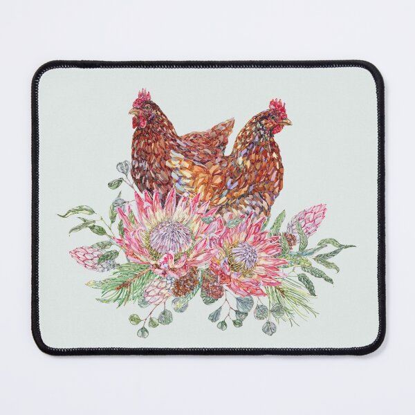 Item preview, Festive Flora Chicken Watercolor designed and sold by becca-boyce.