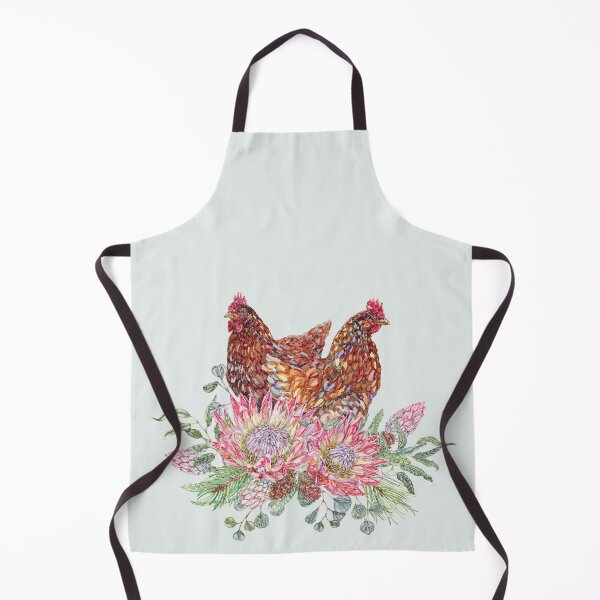 Item preview, Festive Flora Chicken Watercolor designed and sold by becca-boyce.