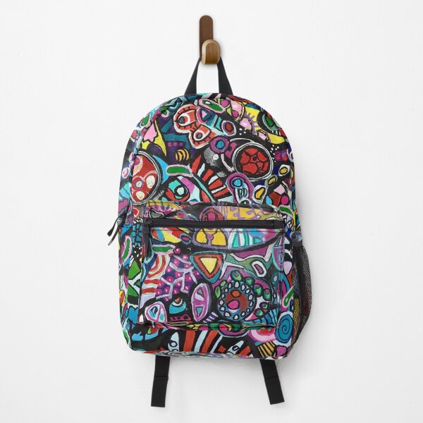 Item preview, 61. Full gas! colorful abstract, psychedelic, colorful, doodles, subconscious, positive, bold, outlined, trippy, hippie, rainbow, weird, healing, candy, sweet, extreme, crazy, designed and sold by Veera Zukova.