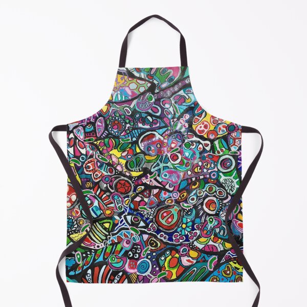 Item preview, 61. Full gas! colorful abstract, psychedelic, colorful, doodles, subconscious, positive, bold, outlined, trippy, hippie, rainbow, weird, healing, candy, sweet, extreme, crazy, designed and sold by Veera Zukova.