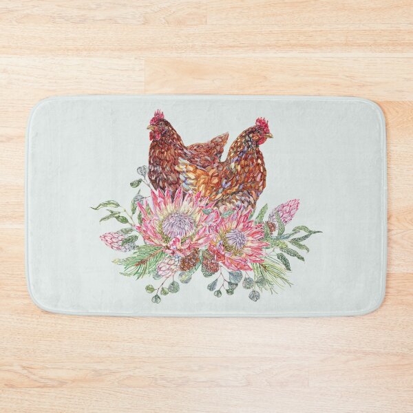 Item preview, Festive Flora Chicken Watercolor designed and sold by becca-boyce.