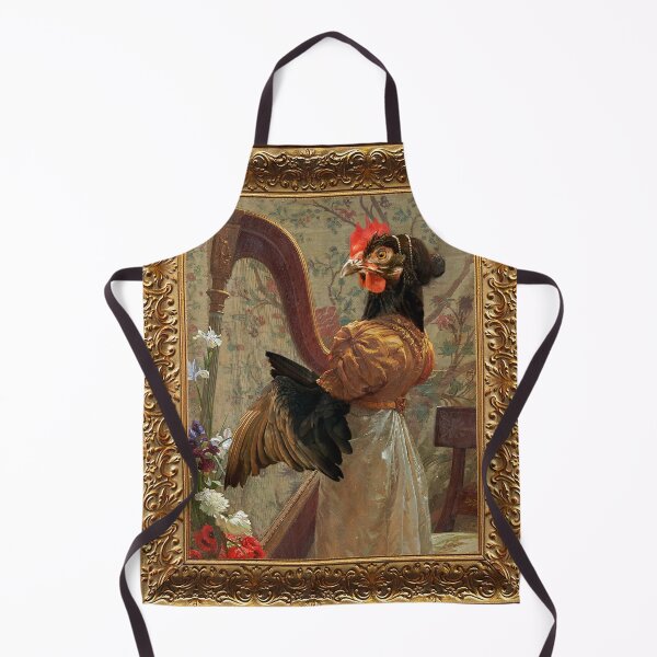 Item preview, Charming Harpist Hen designed and sold by MuseumOfFineArtChickens GiftShop.