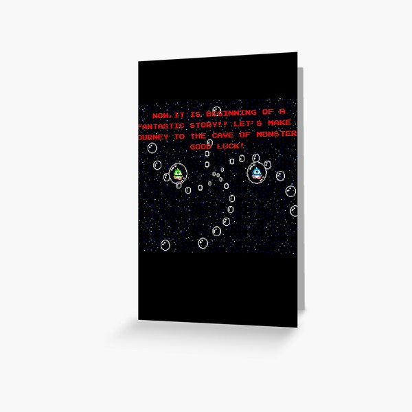 Bubble Bobble Greeting Card