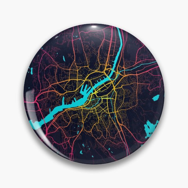 Item preview, Gothenburg City Map of Sweden - Neon designed and sold by deMAP.