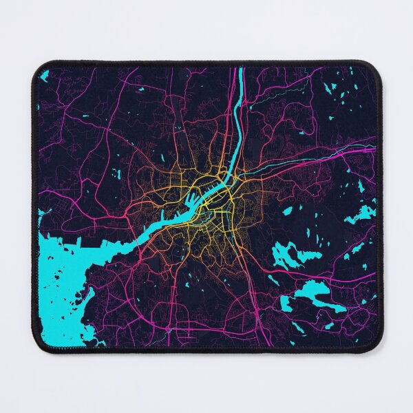Item preview, Gothenburg City Map of Sweden - Neon designed and sold by deMAP.