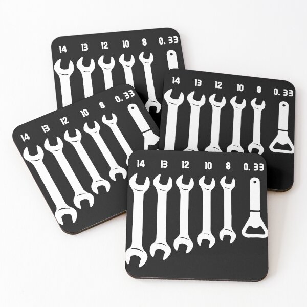 Item preview, Funny Spanner Open end wrench beer opener 0.33 Gift Premium Apparel Funny Holiday Xmas designed and sold by DesignByHeartUK.
