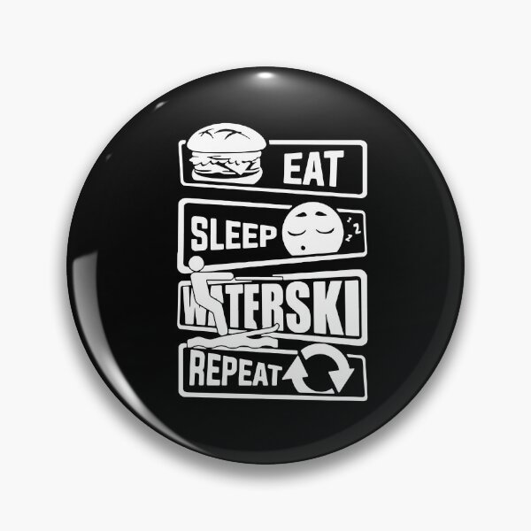 Item preview, Funny Water Ski Eat Sleep WAterski Repeat Love Water Sports Sousaphone Gift Premium Apparel Funny Holiday Xmas designed and sold by DesignByHeartUK.