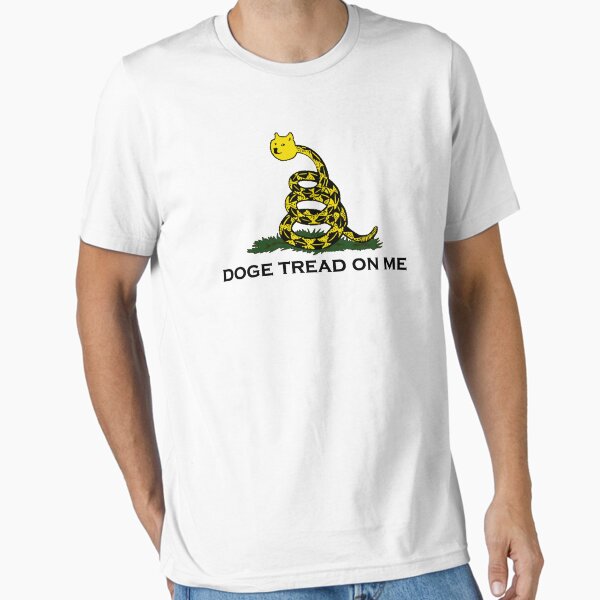 Item preview, Don't tread on me gadsden flag (doge meme) designed and sold by gilbertop.
