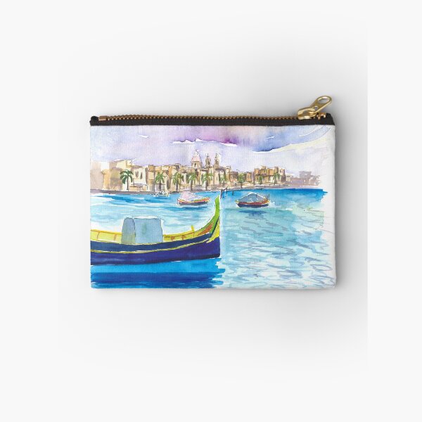 Item preview, Marsaxlokk Picturesque fishing village scene in Malta designed and sold by artshop77.