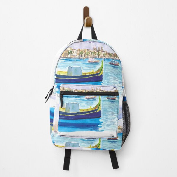 Item preview, Marsaxlokk Picturesque fishing village scene in Malta designed and sold by artshop77.