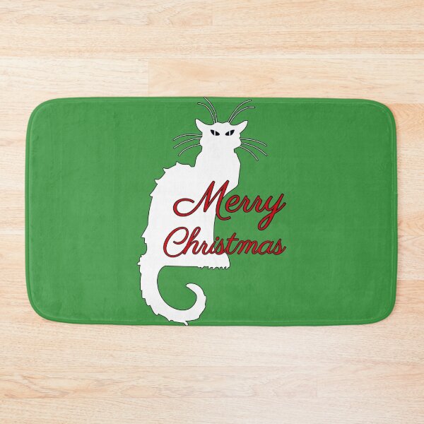 Item preview, Merry Christmas White French Cat Xmas Slogan Design designed and sold by TrulyEpoque.