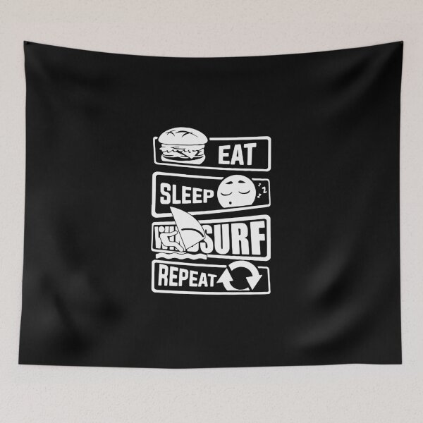 Item preview, Born to windsurf foreced to work Eat Sleep Windsurf Repeat Born to Surf Evolution of Windsurfing Gift Premium Apparel Funny Holiday Xmas designed and sold by DesignByHeartUK.