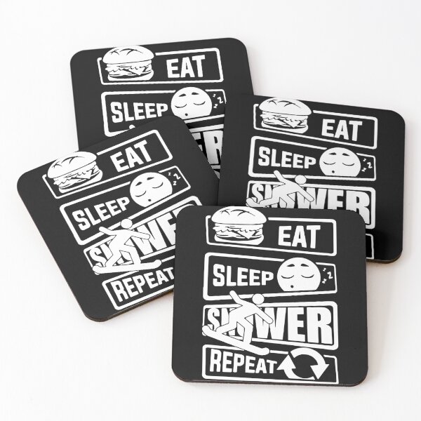 Item preview, Eat Sleep Snower Repeat Evolution of Snowboard love snowboarding winter sports craze Inspiration Joy Mood Funny designed and sold by DesignByHeartUK.