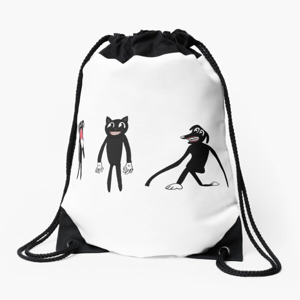 Cartoon Cat, Cartoon Dog, Cartoon Rabbit Drawstring Bag