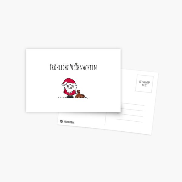 Fröhliche Weihnachten Postkarte
