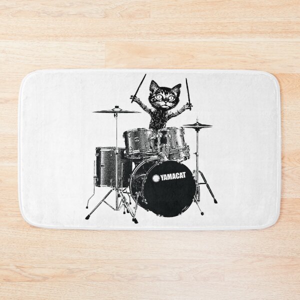 Item preview, Cat Drummer designed and sold by Go Logo Designs.