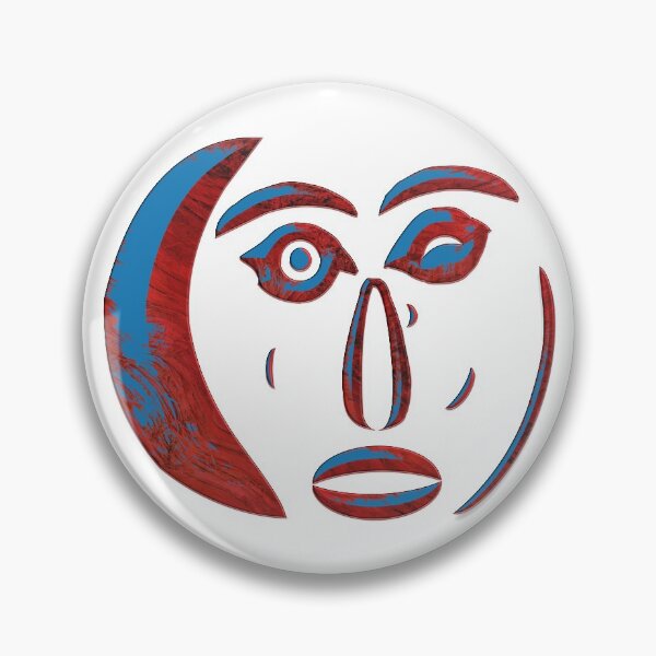 Item preview, ABSTRACT FEMALE FACE WITH CEOMETRIC MOONS - WINK OF THE MOON designed and sold by Ralek.