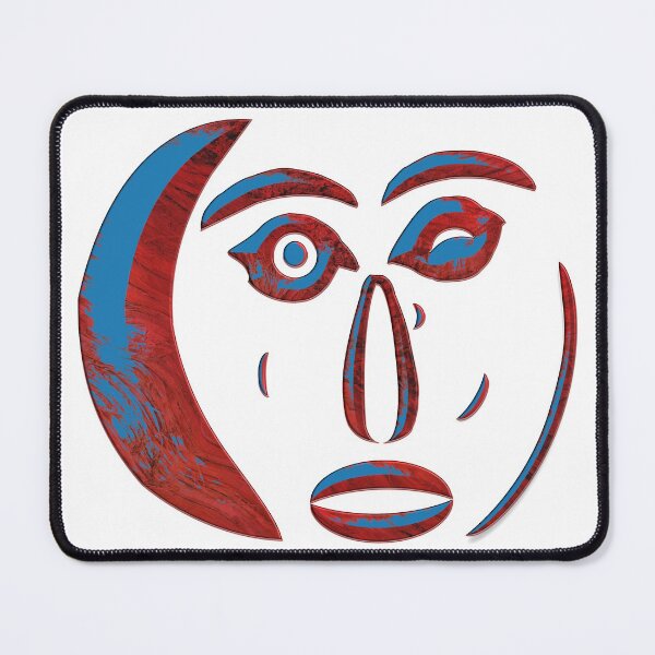 Item preview, ABSTRACT FEMALE FACE WITH CEOMETRIC MOONS - WINK OF THE MOON designed and sold by Ralek.