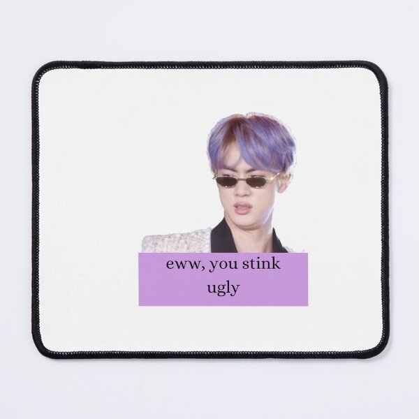 Item preview, BTS JIN meme sticker - eww you stink ugly designed and sold by blumun.