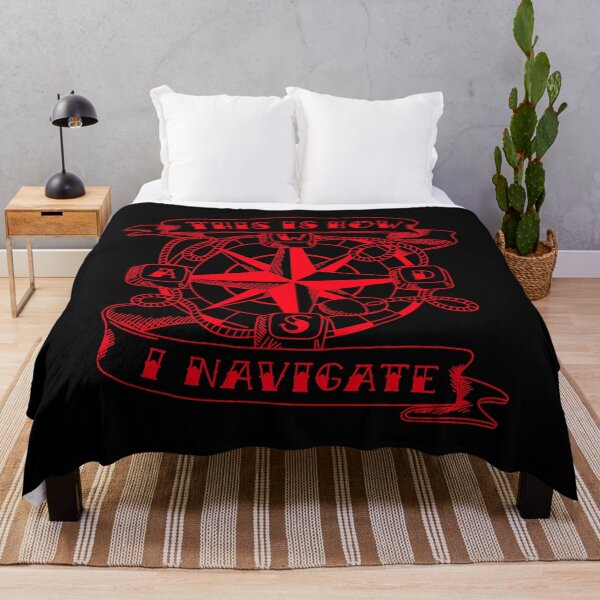 Item preview, WSAD gamer compass in retro style red designed and sold by naligmaDesign.