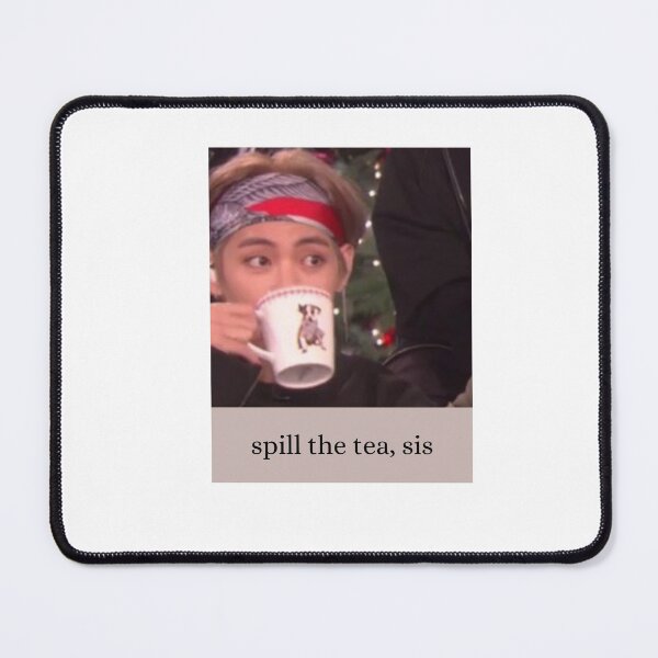 Item preview, BTS Taehyung meme sticker - spill the tea,sis designed and sold by blumun.