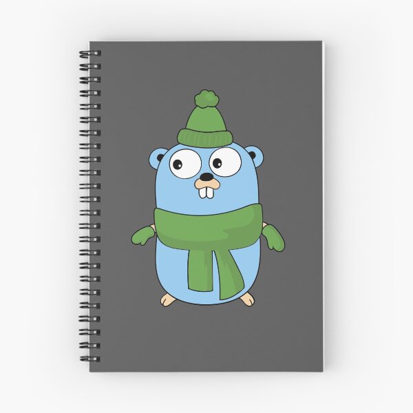 Item preview, Golang Gopher - Go Mascot Wearing Scarf and Hat designed and sold by cookieandcode.