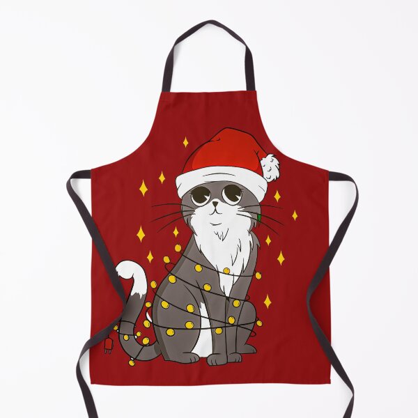Item preview, Cat with fairy lights for Christmas designed and sold by SMILE88.