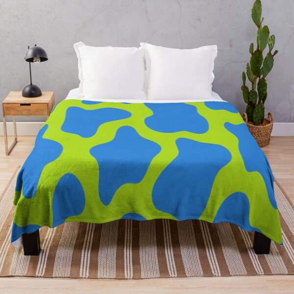 Item preview, Green and blue cow print  designed and sold by DemonicGloom.