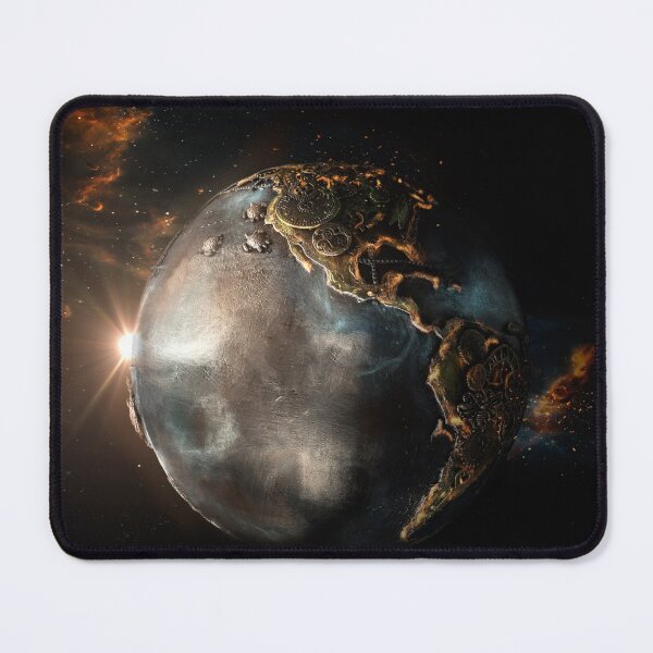 Item preview, Steampunk Planet earth between metal and gears designed and sold by Cinzia Murgia.