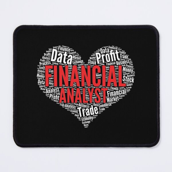 Item preview, Financial Analyst Heart Shape Word Cloud Design graphic designed and sold by theodoros20.