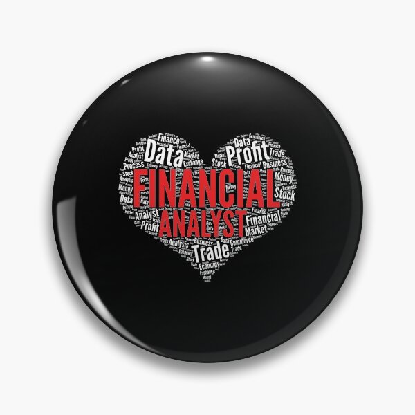 Item preview, Financial Analyst Heart Shape Word Cloud Design graphic designed and sold by theodoros20.