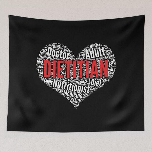 Item preview, Dietitian Heart Shape Word Cloud Design Nutritionist graphic designed and sold by theodoros20.