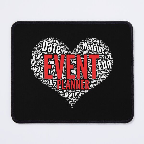 Item preview, Event planner Heart Shape Word Cloud Planning Party design designed and sold by theodoros20.